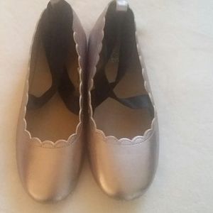 Children's place rose gold girls flats